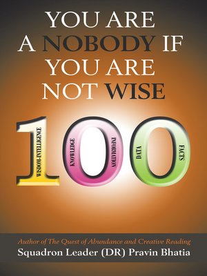 cover image of You Are a Nobody If You Are Not Wise